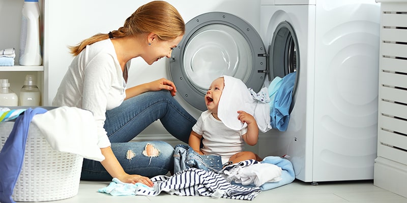 نکات شستن لباس نوزاد با ماشین لباسشویی